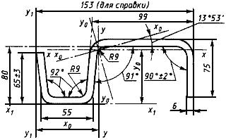 ГОСТ 14635-93 Профили стальные гнутые специальные для вагоностроения. Сортамент